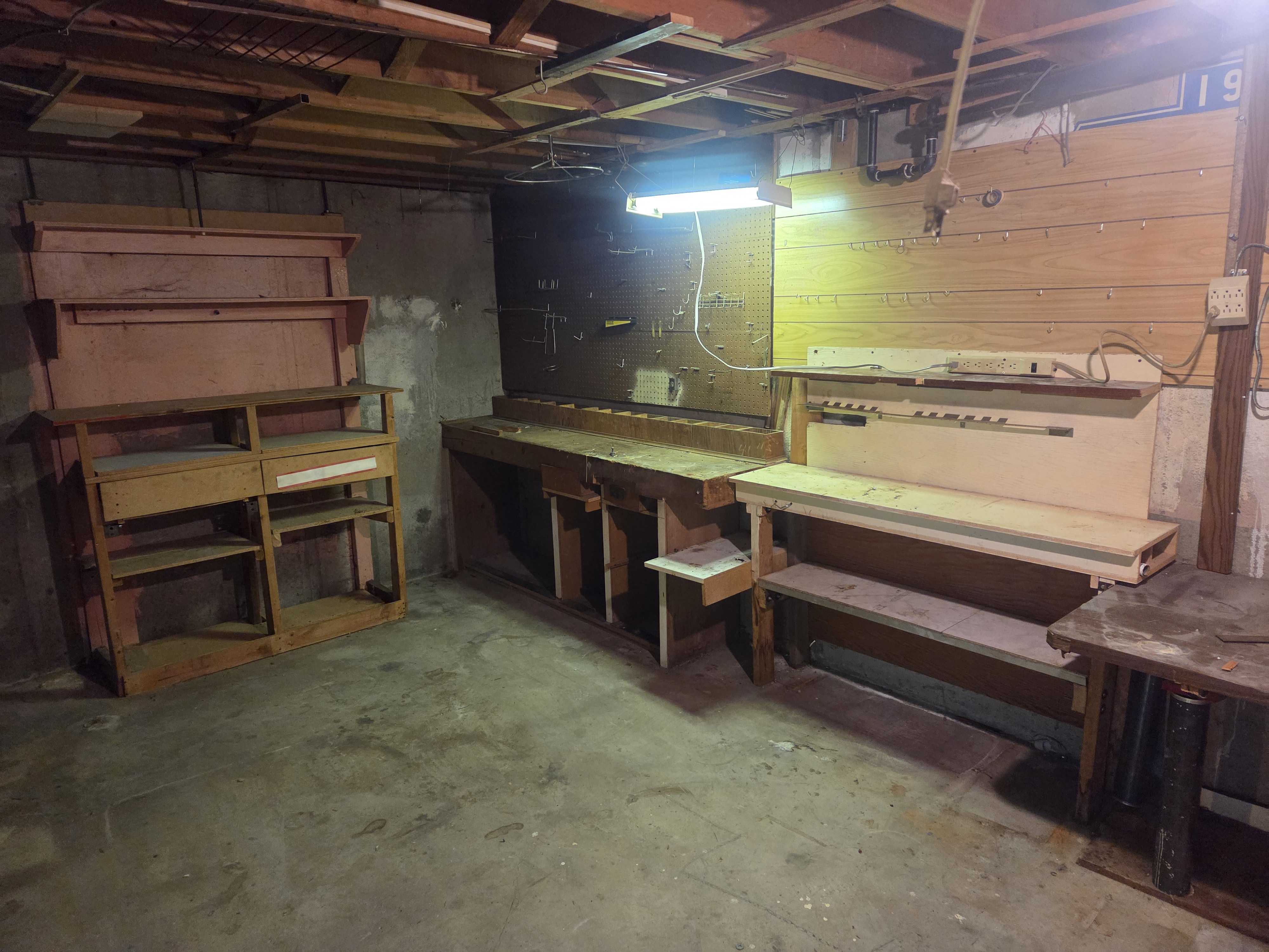 Basement after